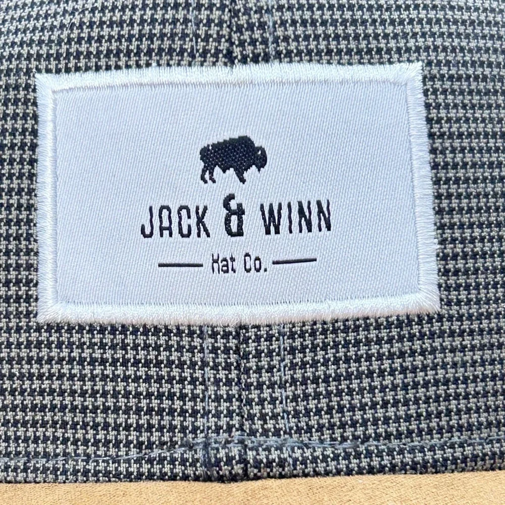Kids Jack &‎ Winn Hat Co Houndstooth Buffalo Patch Adjustable Baseball Cap